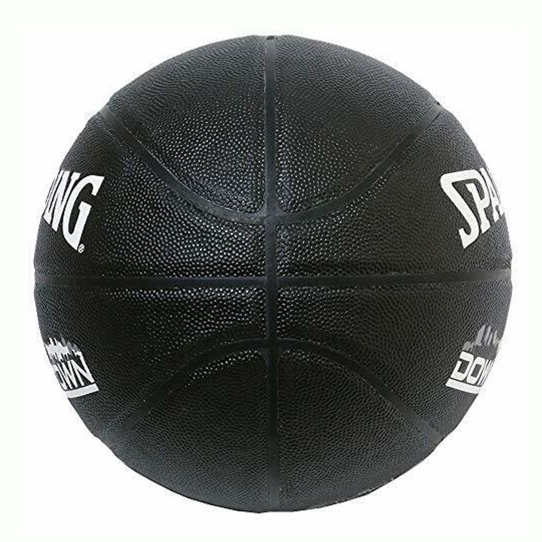 Spalding Downtown Size 7 Rubber Basketball (Black)