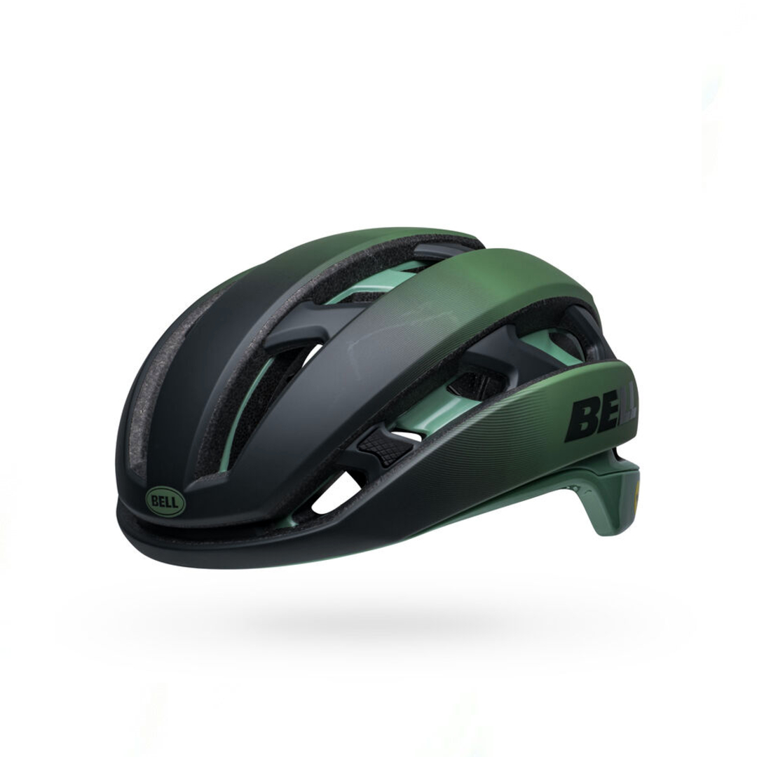 BELL XR MIPS Spherical Road Cycling Helmet,(Matte Gloss Greens)