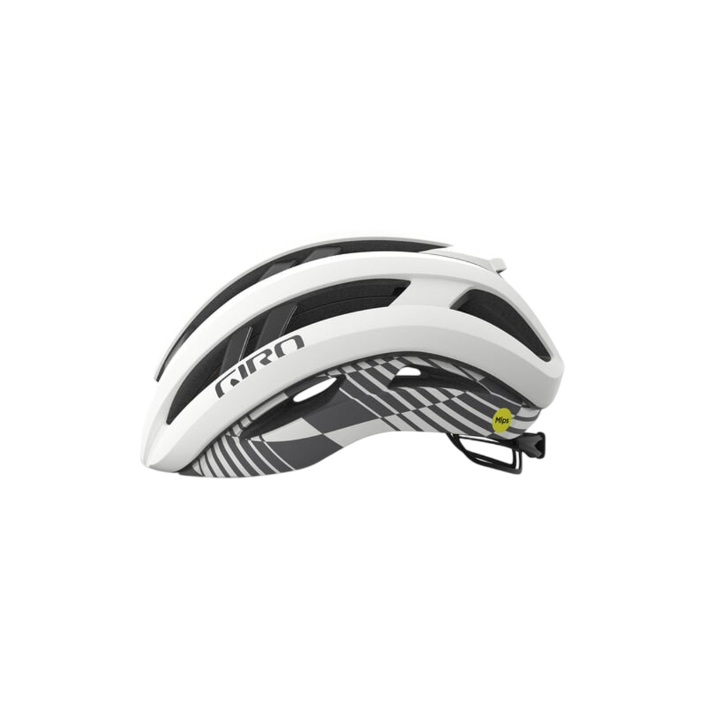 Giro Aries Spherical Aero Road Helmet - Matte White Charcoal (Small)