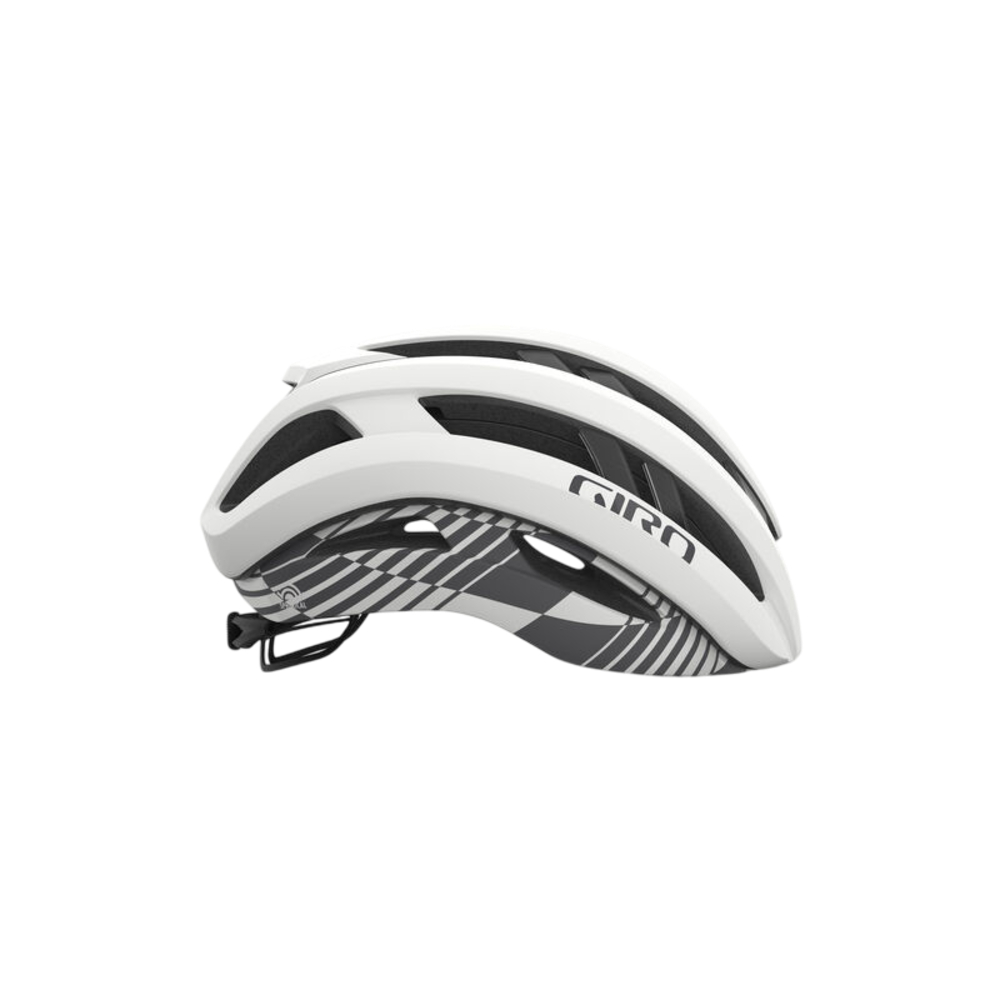 Giro Aries Spherical Aero Road Helmet - Matte White Charcoal (Medium)