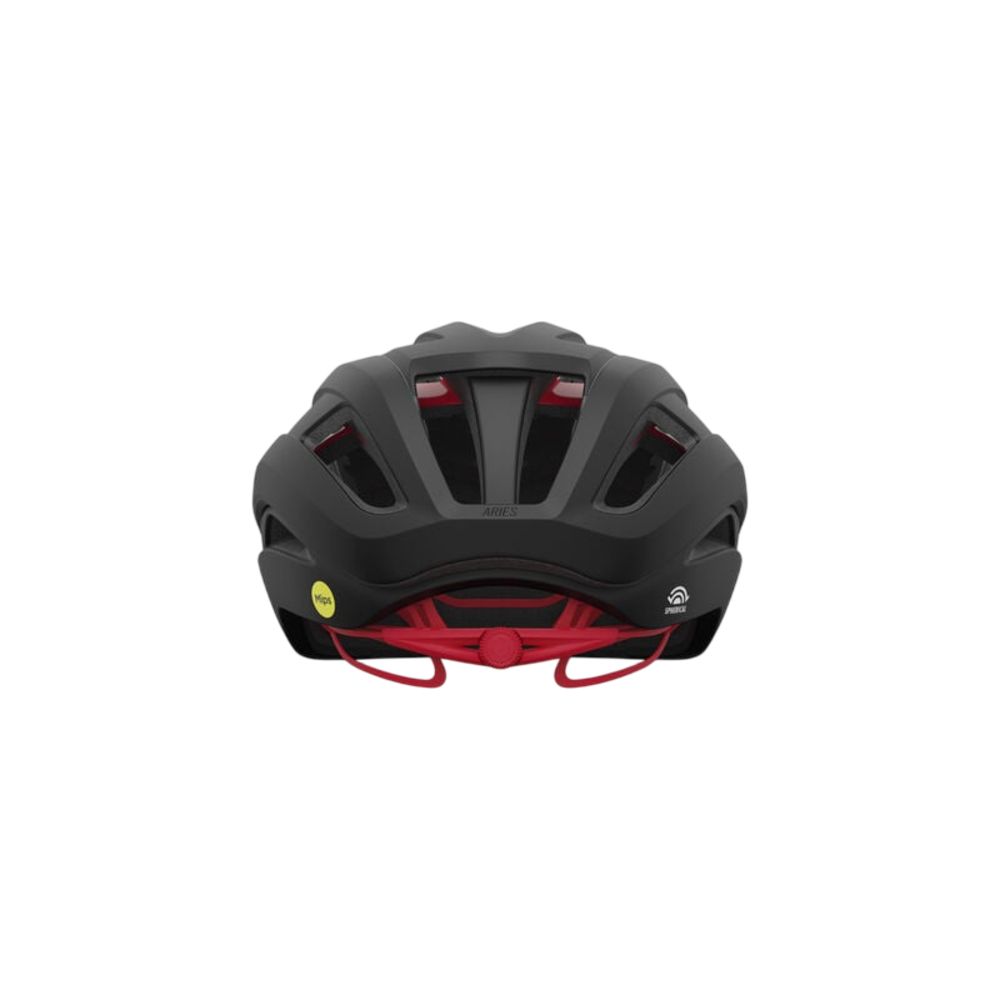 Giro Aries Spherical Helmet - Matte Carbon/Red (Medium)