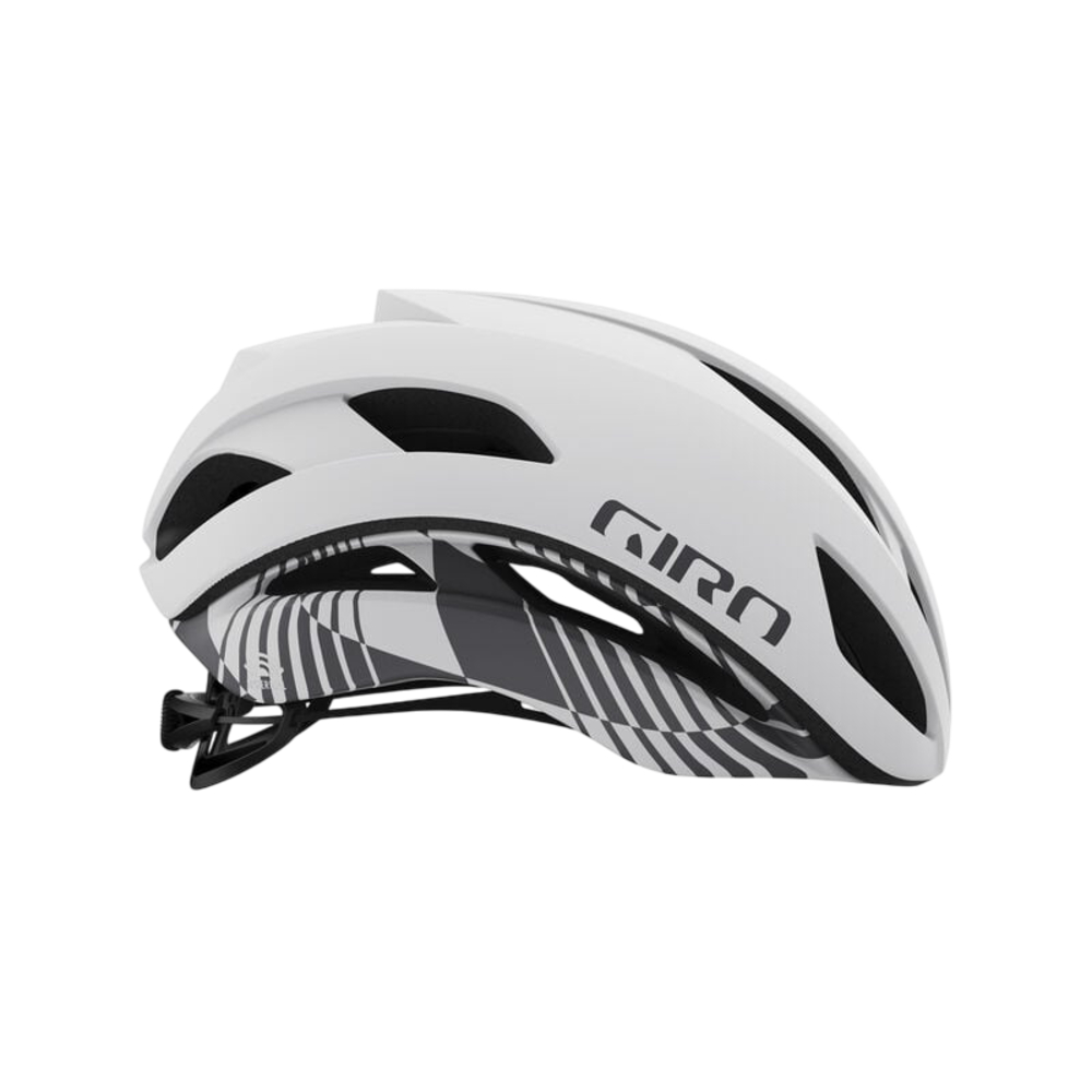 Giro Eclipse MIPS Spherical Aero Road Helmet - Matte White Charcoal/Rush (Large)