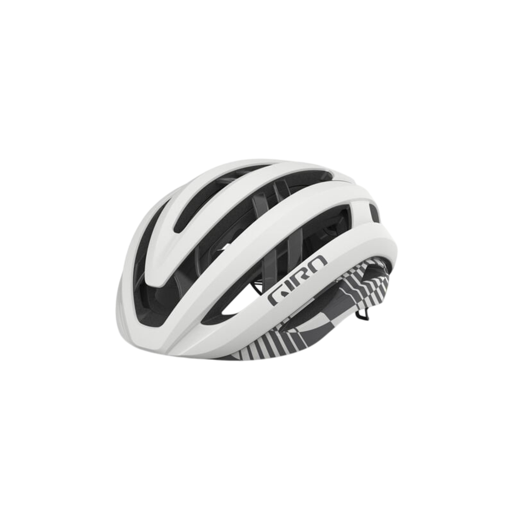 Giro Aries Spherical Aero Road Helmet- Matte White Charcoal (Large)