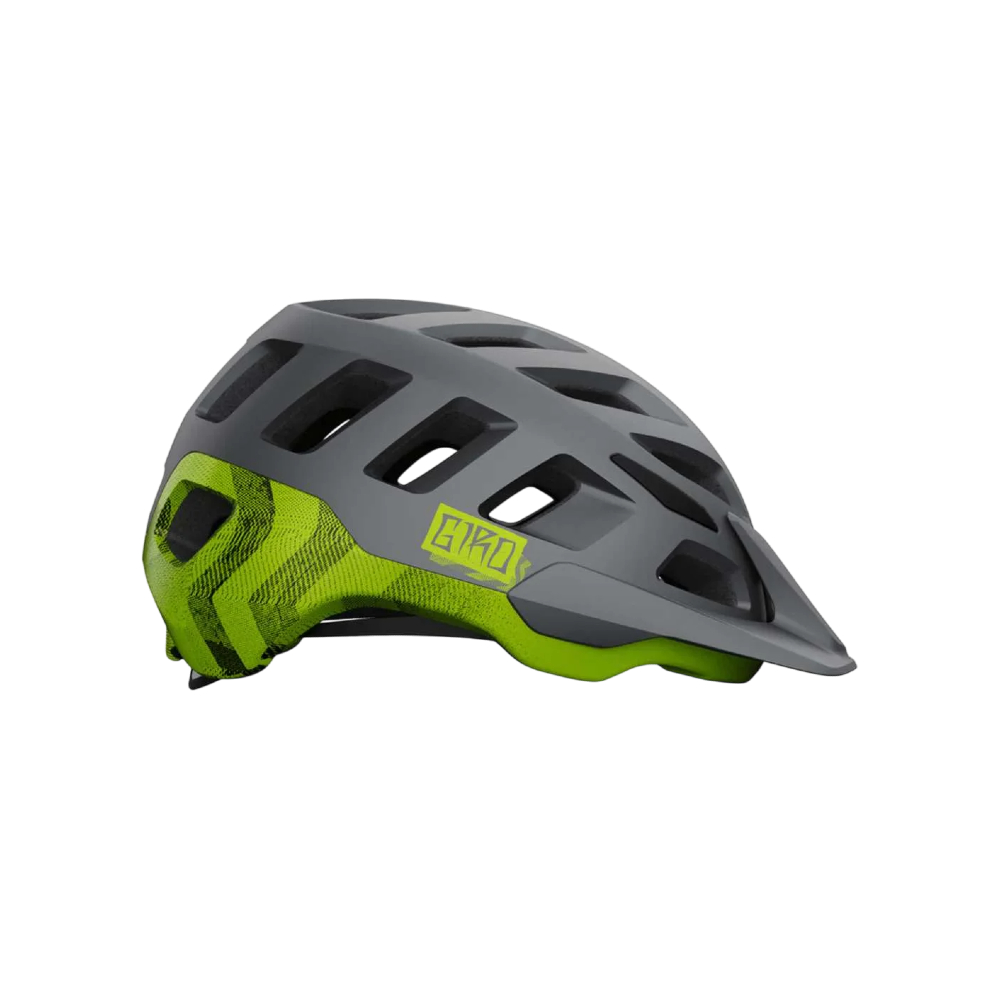 Giro Radix MTB Helmet - Matte Metallic Black/Ano Lime (Medium)