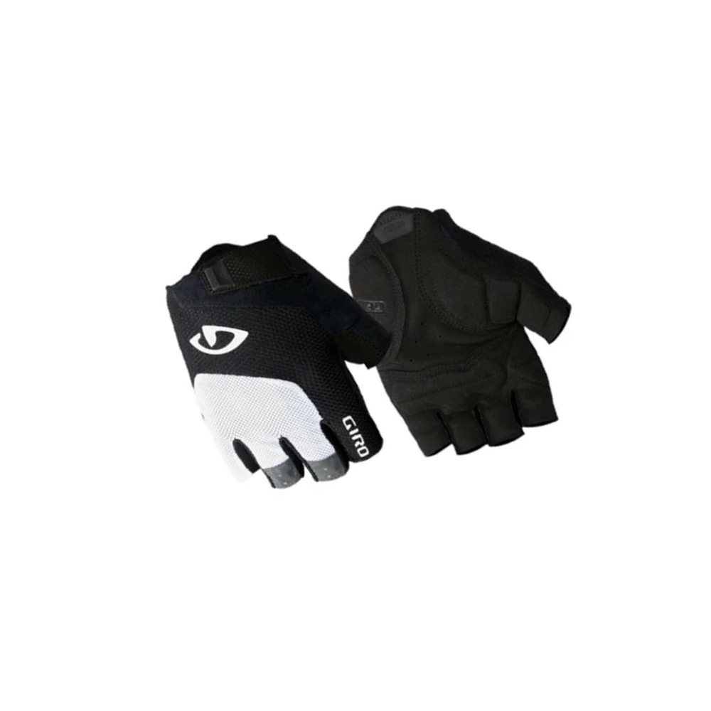 Giro Bravo Gel Gloves - White/Black (Large)