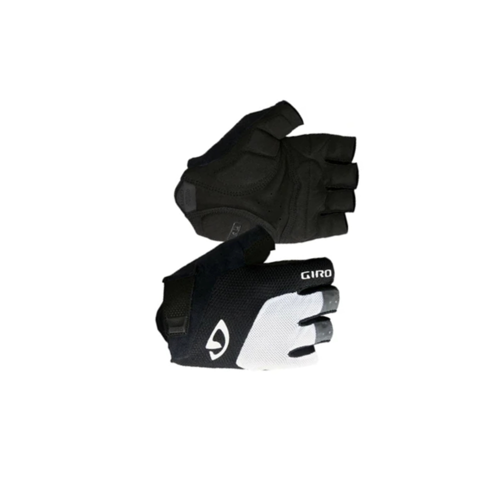 Giro Bravo Gel Gloves - White/Black (Large)