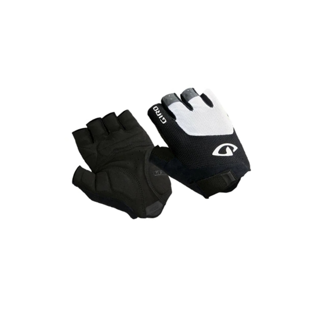 Giro Bravo Gel Gloves - White/Black (Large)