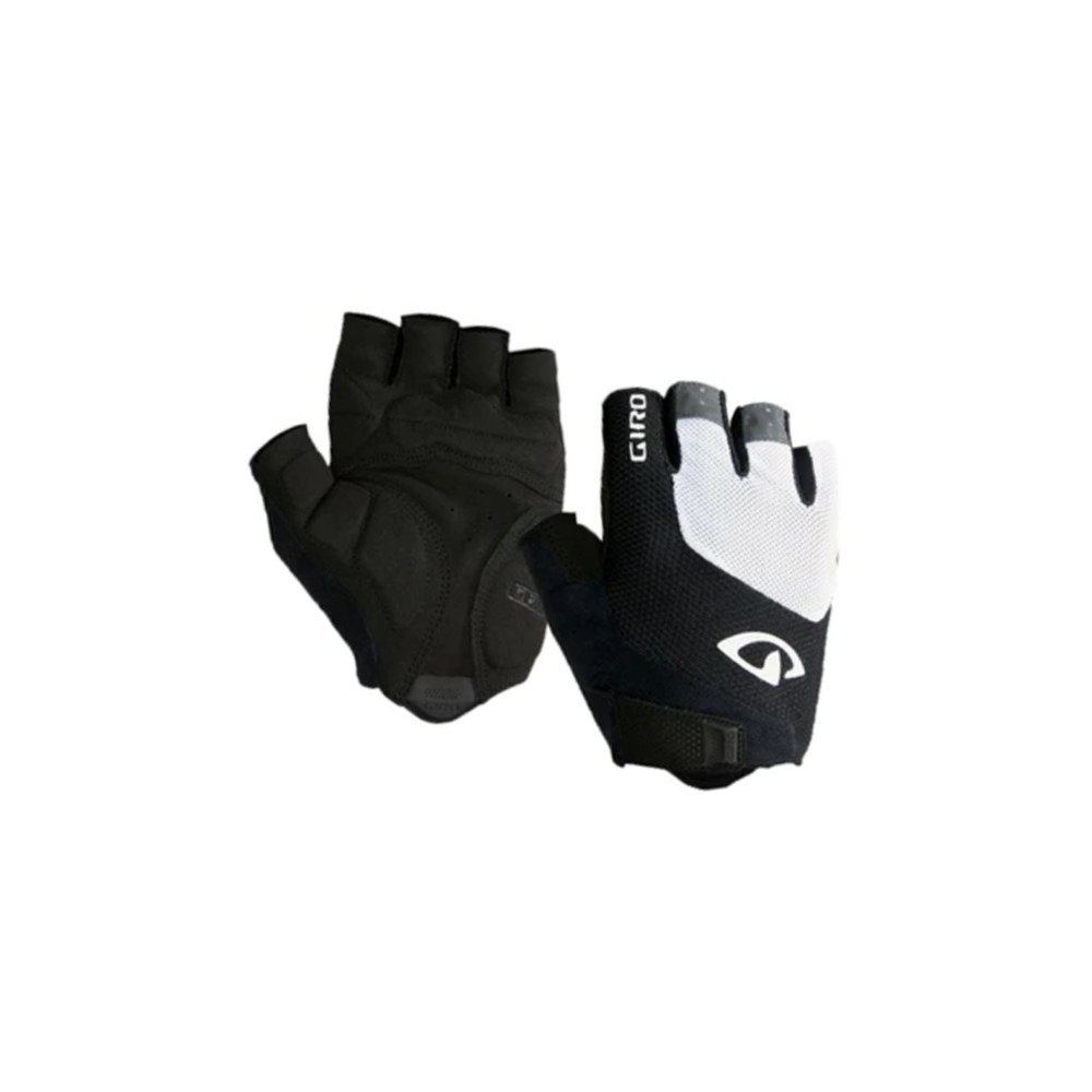 Giro Bravo Gel Gloves - White/Black (Large)