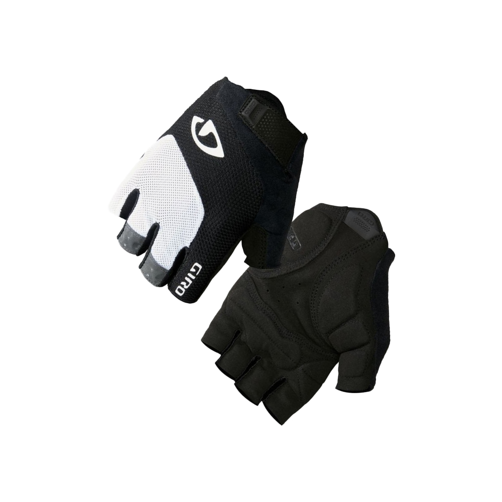 Giro Bravo Gel Gloves - White/Black (Small)