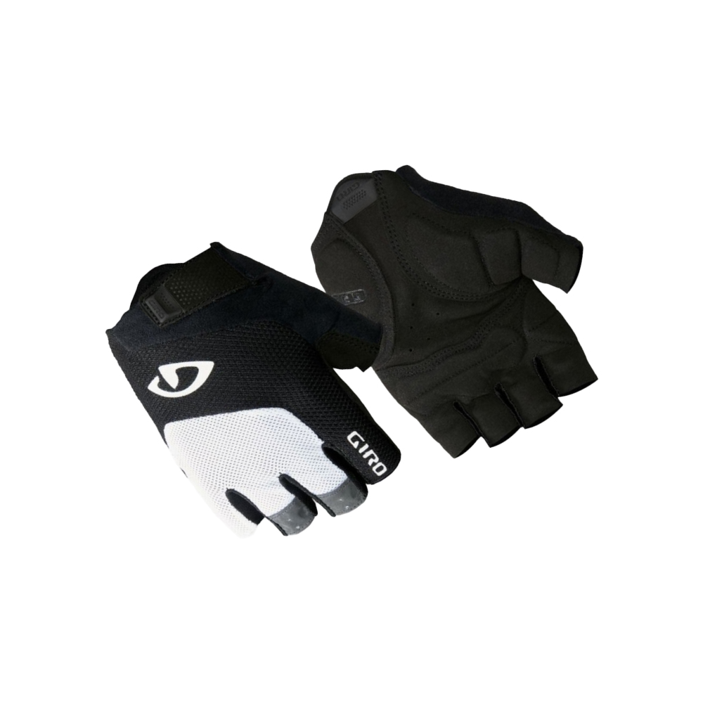 Giro Bravo Gel Gloves - White/Black (Small)