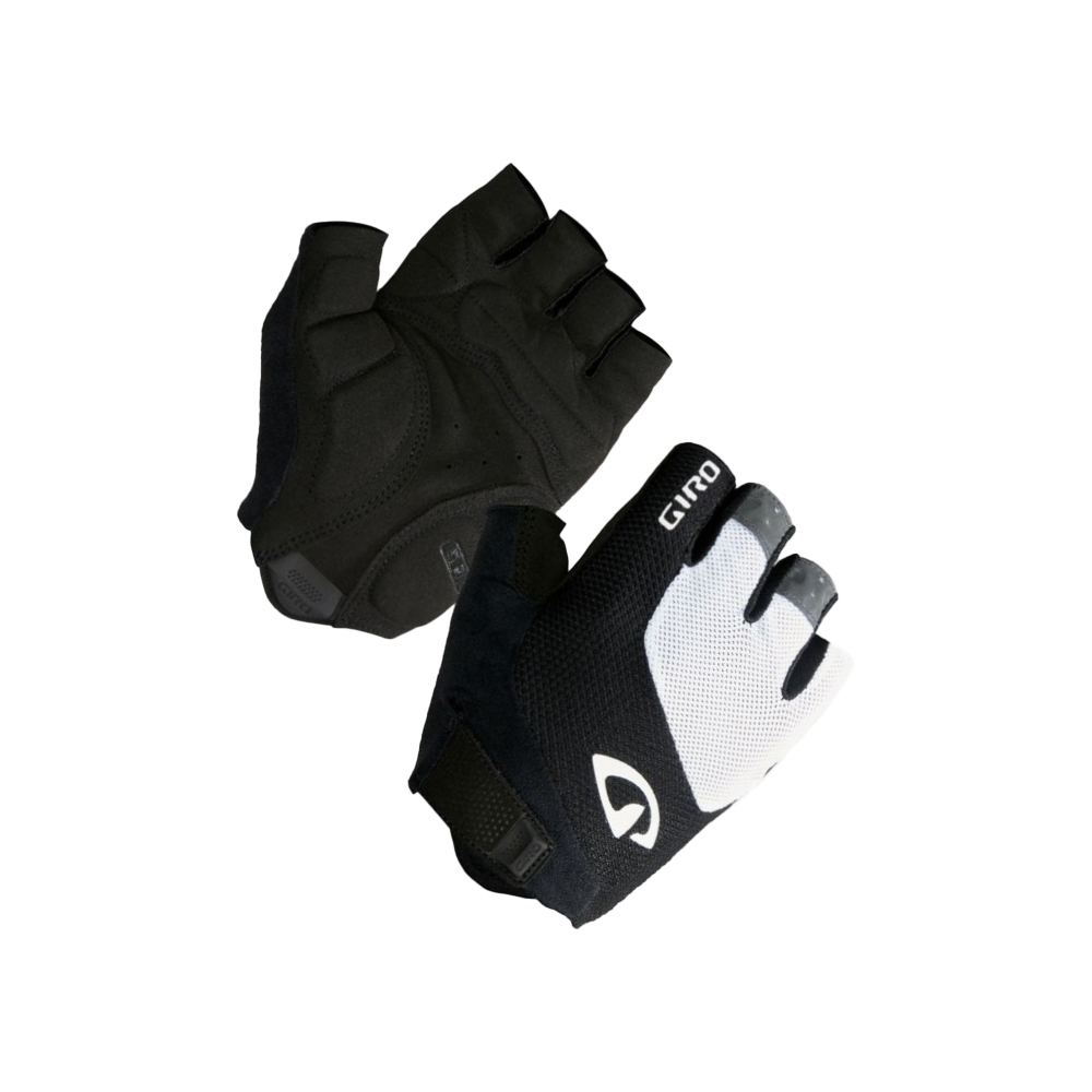 Giro Bravo Gel Gloves - White/Black (Small)