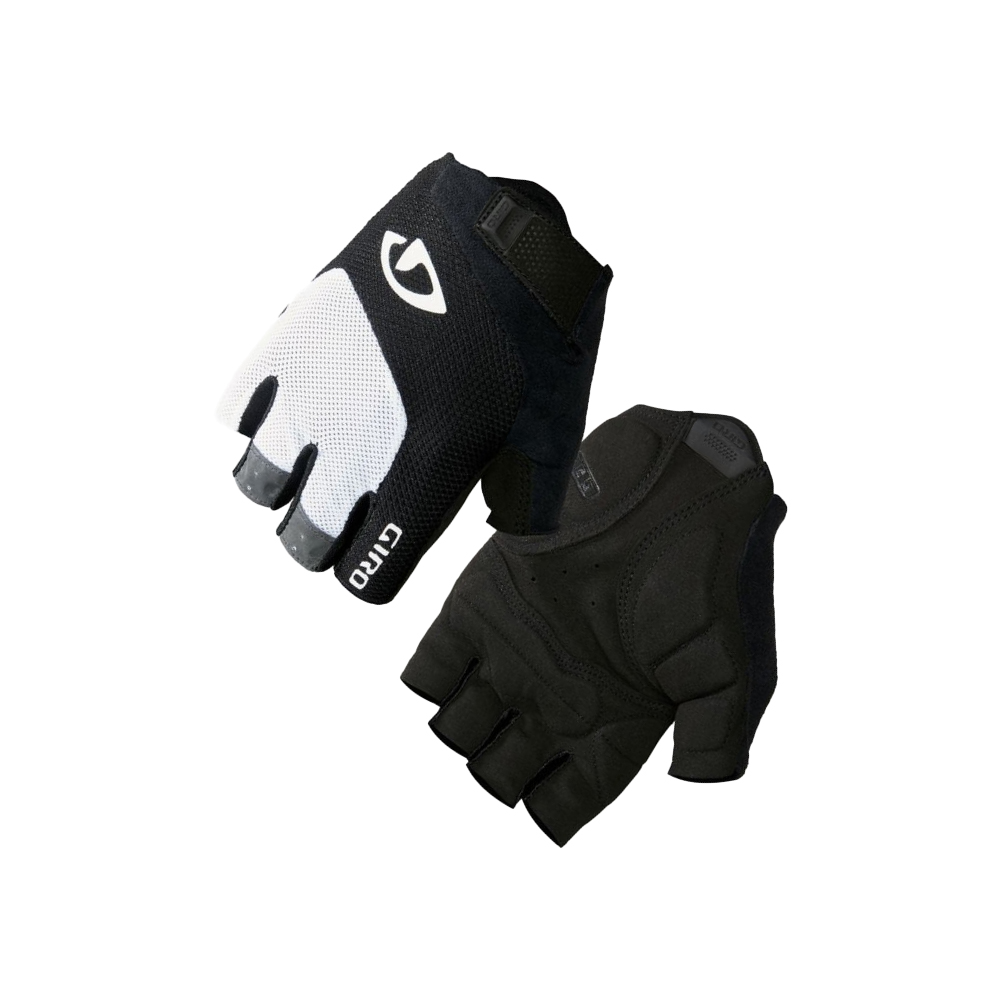 Giro Bravo Gel Gloves - White/Black (Medium)