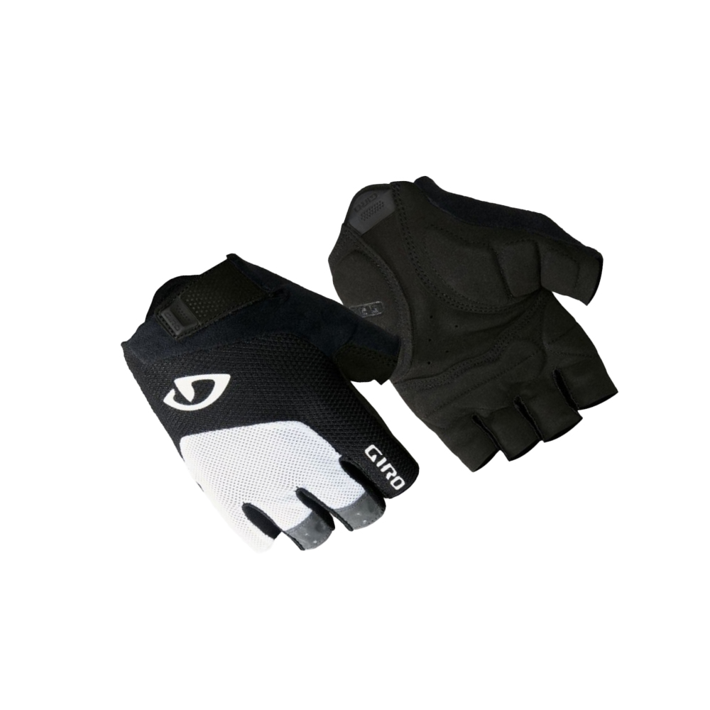 Giro Bravo Gel Gloves - White/Black (Medium)