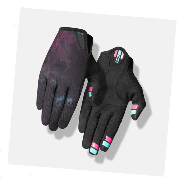 GIRO LA DND Womens Cycling Gloves,(Black Ice Dye)