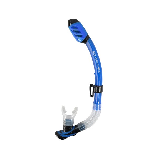 Aropec -  Seahorse C-Shape Snorkel w/ Purge Valve(Blue)