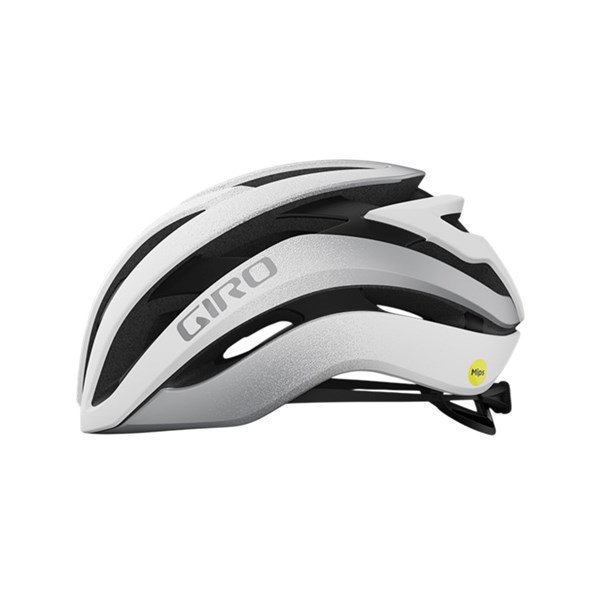 Giro Cielo MIPS Cycling Road Helmet - Matte White/Silver Fade (Large)