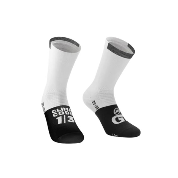 ASSOS GT Socks C2 - Holy White (Size 0)