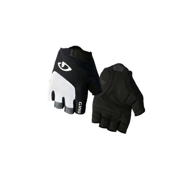 Giro Bravo Gel Gloves - White/Black (Large)