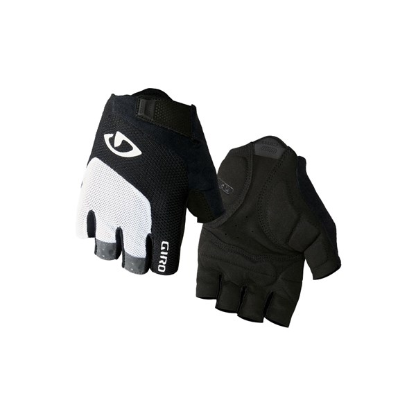 Giro Bravo Gel Gloves - White/Black (Medium)