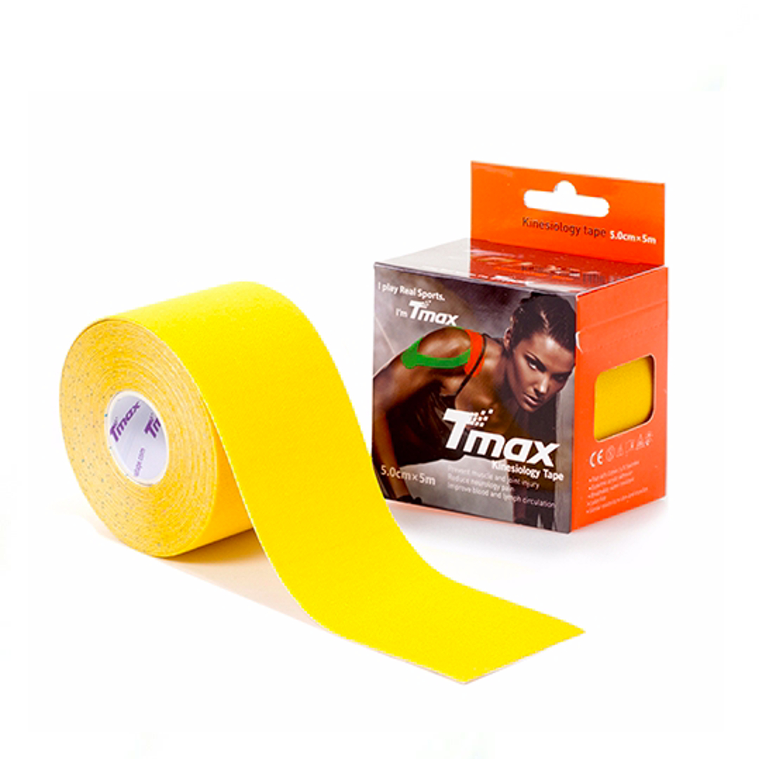Tmax Cotton Kinesiology Tape 5cm (Yellow) - JB Sports