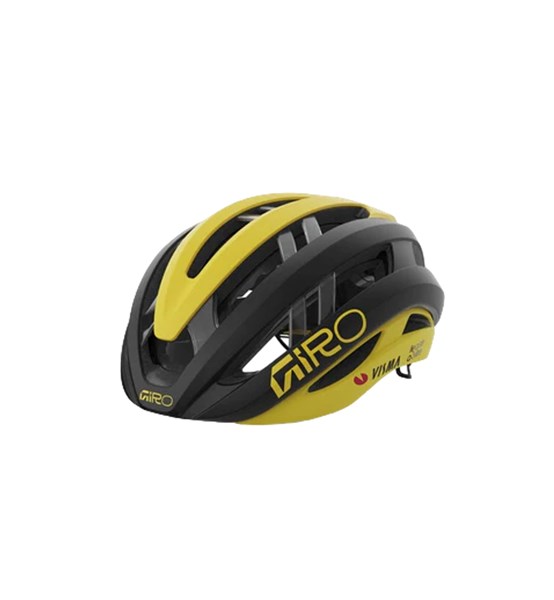 Giro Aries Migiro MIPS Spherical Road Cycling Helmet - Matte Black/Matte Yellow Visma (Small)